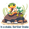 In a shake, Garther Snake