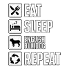 Eat Sleep English Bulldog Repeat