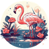 Tropical flamingo