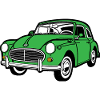 Morris Minor 1000 Classic entusiastbil i grøn