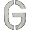 G - Buchstabe (Schablone/ Stencil)