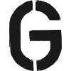 G - Stencil / Letter