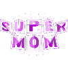 SUPER-MOM dynamic purple