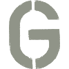 G - Schablonen- Buchstabe/ Stencil - KHAKI