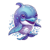 Cute Baby Dolphin
