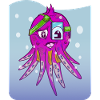 Cute pink octopus