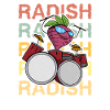 Radish Crop Garden Drums Saying