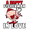 A happy fisherman in love