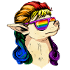 Gay Pride Regnbåge Flagga Mullet Chihuah