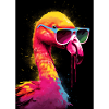 Flamingo With Sunglasses