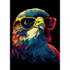 Falcon with Sunglasses