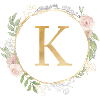 Customizable Monogram K Floral