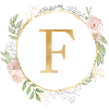 Customizable Monogram F Floral