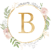 Customizable Monogram B Floral