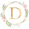 Customizable Monogram D Floral