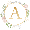 Customizable Monogram A Floral