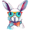 Lewis the spectacled rabbit