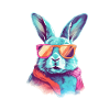 Tom the spectacled rabbit