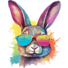 Timo the bespectacled rabbit