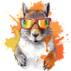 Tom the spectacled squirrel