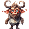 Dessin à l’aquarelle de Krampus