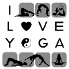 Adoro lo yoga forme simboli chakra lettere
