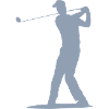 Golfer Tee Silhouette - Men's Design