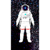 Floating astronaut space image