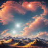 A surreal sky