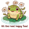 Hit the road, happy Toad