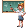 Cartoon Female Teacher