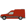 Red French Van Side Car