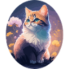 Illustrated Night Cat
