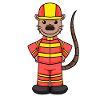 Fire brigade motif for children