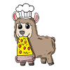 Gourmet Lama Pizza