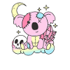Kawaii Gothic Koala Pastel Gothic Goth