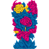 Flowers (Blue, Red, Yellow)