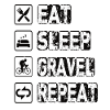 Manger Sommeil Gravier Répéter