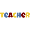 Lehrer bunter Text