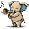 Trompete Elefant