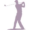 Golfer Tee Silhouette - Men's Design