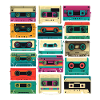 Music cassette retro