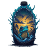 Frog Sunset Water Bottle