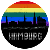 Hamburg Skyline Rainbow