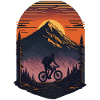 Retro bike in the mountains