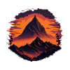 Retro Pixel Mountains