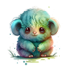 Tier Affe fantasy und niedlich