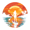 Girl on SUP