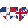 Dominican Republic England Flag