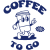 Kaffe To Go Illustration Retro Back Logo 2023